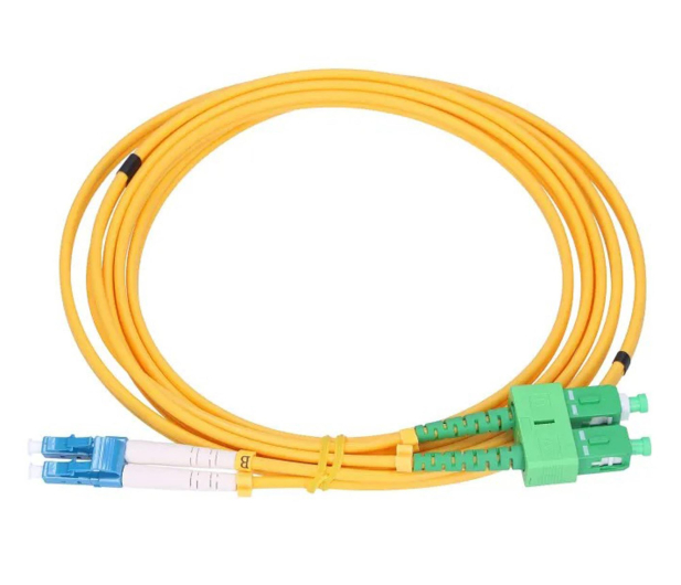 ExtraLink SC/APC-LC/UPC Patchcord Jednomodowy Duplex G652D 3mm 1,5m - 1543844 - zdjęcie